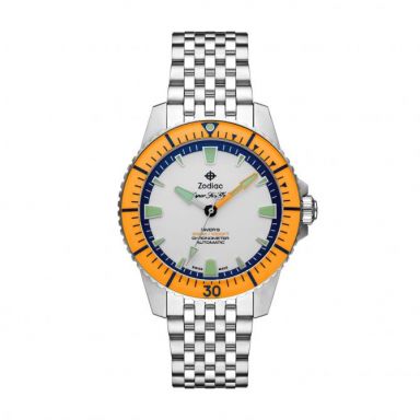 Super Sea Wolf Pro Diver Watch, Orange Ring Dial