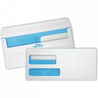 500 pk. - Quality Park Double Window Redi-Seal Envelopes